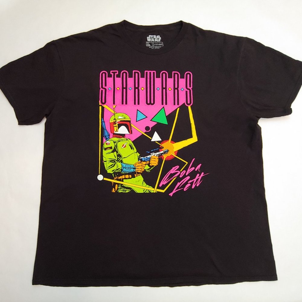 Black short sleeve Star Wars Boba Fett T-shirt